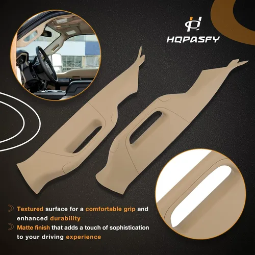 Vista 4 de HQPASFY Manija de Agarre Interior de Pilar A 1 Par Compatible con Ford F250 F350 F450 F550 Super Duty 2011-2016 Reemplazo# BC3Z-2503599-AA