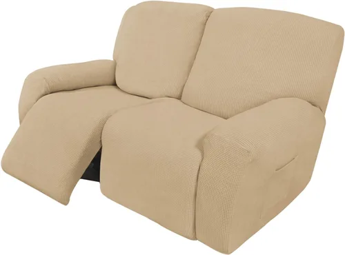 Vista 46 de Easy-Going Funda Elástica para Sofá Reclinable Cobertor de Sofá 4 Piezas Protector de Muebles Sofá Suave con Fondo Elástico Poliéster Spandex Tela