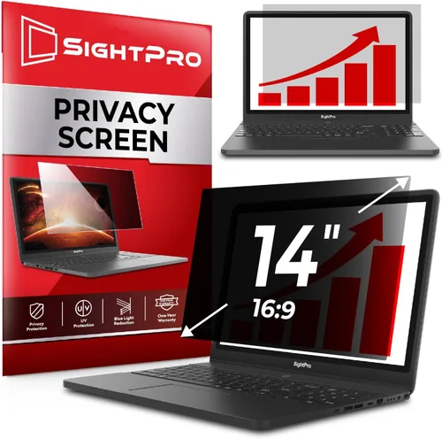 Vista 20 de SightPro Filtro de pantalla de privacidad de computadora de 22 pulgadas 16:10 para monitor, protector de privacidad y protector antirreflejos