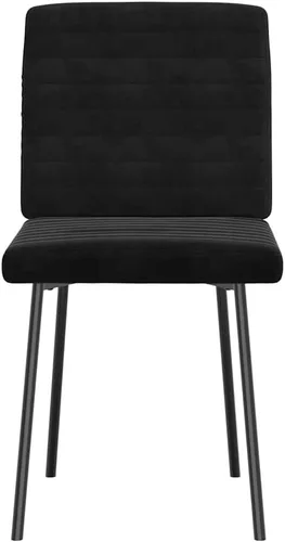 Vista 4 de Black Velvet Dining Chair Set of 2, Modern Kitchen Chairs for Dining Table, Comfortable Living Room Seating, Plywood Frame
