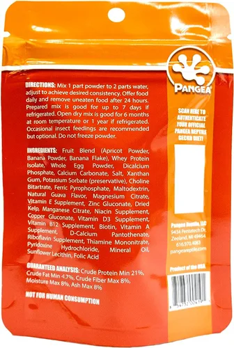 Vista 2 de Pangea Mezcla de frutas Albaricoque Complete Crested Gecko Food 2 oz