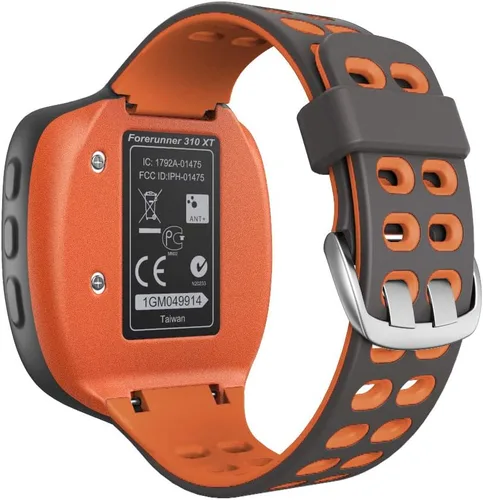 Vista 8 de ANCOOL Correa de reloj compatible con Garmin Forerunner 310XT, correa de reloj de silicona suave de repuesto para reloj inteligente Forerunner Gris
