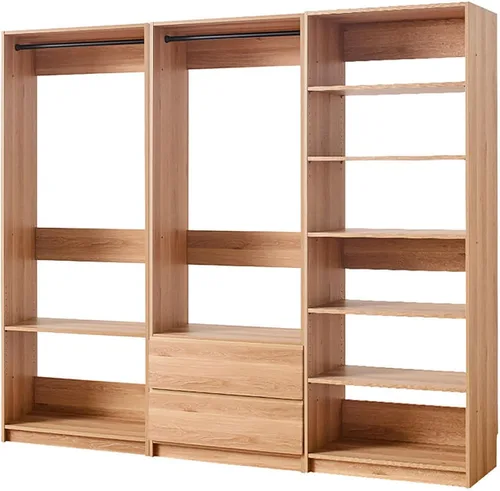 Vista 14 de Maykoosh Organizador de sistema de armario - Armario personalizable con vestidor de almacenamiento negro/modelo D 1 armario