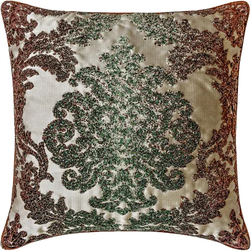 Vista 6 de The HomeCentric Funda de almohada decorativa marrón de 12 x 12 pulgadas, fundas de almohada de piel sintética con textura y almohadas sólidas