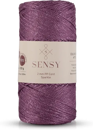 Vista 148 de Sensy Premium 2mm 229.5 metros de cuerda de poliéster 100% cordón de polipropileno Cordón de macramé 2mm Cordón para bolso de crochet Hilo