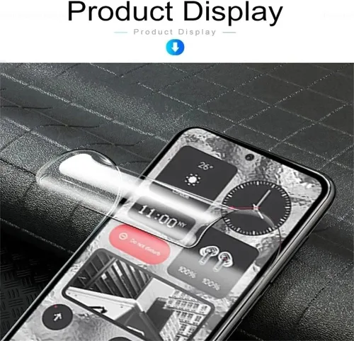 Vista 6 de 2 Pieces Hydrogel Protective Film for Nothing Phone (4 Years) (6.78 Inches) [Flexible Film] Soft TPU Screen Protectors [HD Clear]