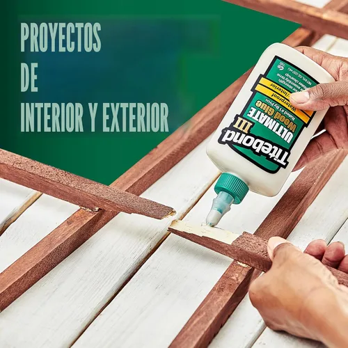 Vista 4 de Titebond III Ultimate - Pegamento para madera, 4 onzas, adhesivo para carpintería, resistente al agua, 1412