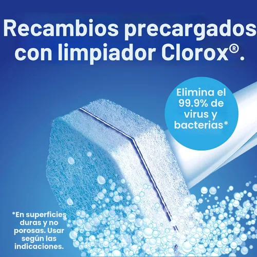 Vista 2 de Clorox ToiletWand - Recambios desinfectantes, cabezas de varita desechables, 30 unidades (el paquete puede variar)