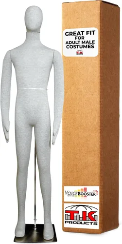 Vista 10 de Maniquí femenino, flexible y flexible de tamaño completo, suave, beige, por TK Products, ideal para disfraces