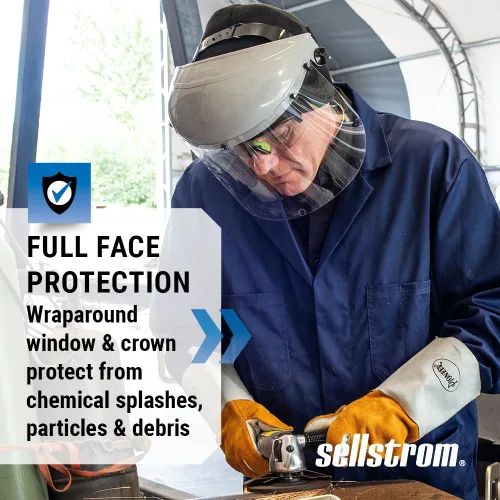 Vista 2 de Sellstrom 301 Face Shield Uncoated Clear Tint, Unbound, ANSI Z87.1
