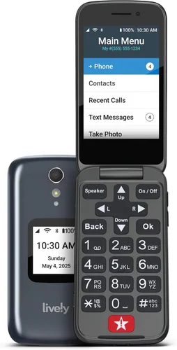 Vista 10 de LIVELY Jitterbug Flip - Teléfono celular para personas mayores, no compatible con otros operadores inalámbricos, plan de teléfono debe activarse,