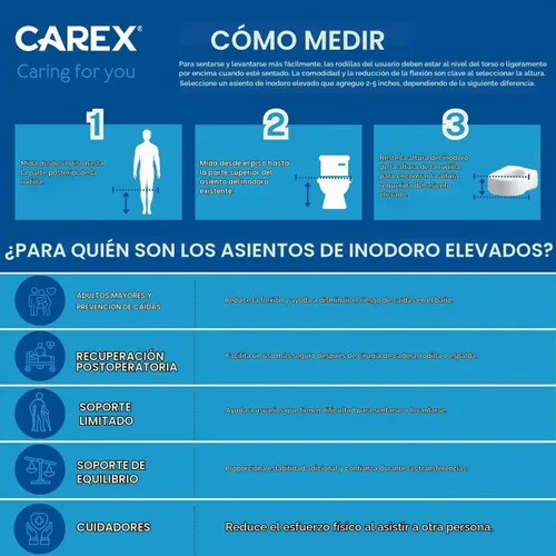 Vista 3 de Asiento elevador para inodoro, de Carex Health Brands