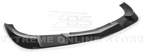 Vista 5 de Reemplazo para modelos Chevrolet Corvette C6 Base 2005-2013 Divisor de borde de defensa frontal estilo ZR1 extendido y extensiones de panel rocoso