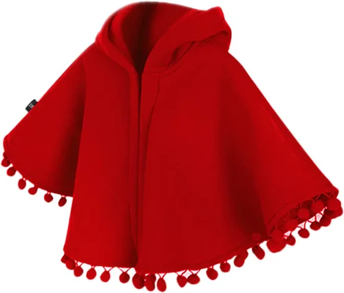 Vista 2 de Capa con capucha para bebé, Halloween, Navidad, capa de Caperucita Roja, Capa de invierno con capucha, Capas Poncho 1-4T