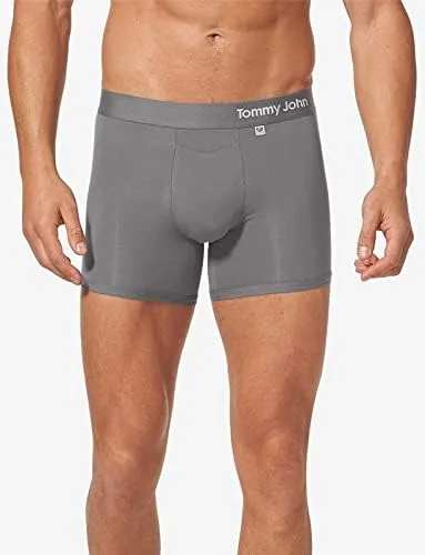 Vista 3 de Tommy John Ropa interior para hombre, baúl de algodón fresco con entrepierna más corta de 4 pulgadas, ropa interior cómoda y transpirable