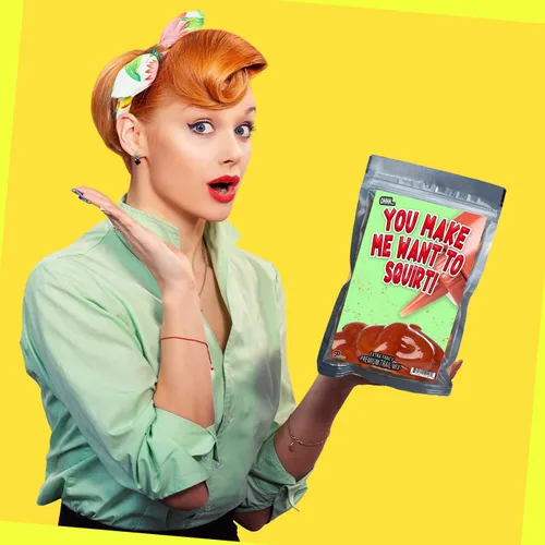 Vista 7 de You Make Me Want to Squirt - Trail Mix - Regalo de broma con temática de ketchup - Regalos para los amantes del ketchup - Regalo para esposos que