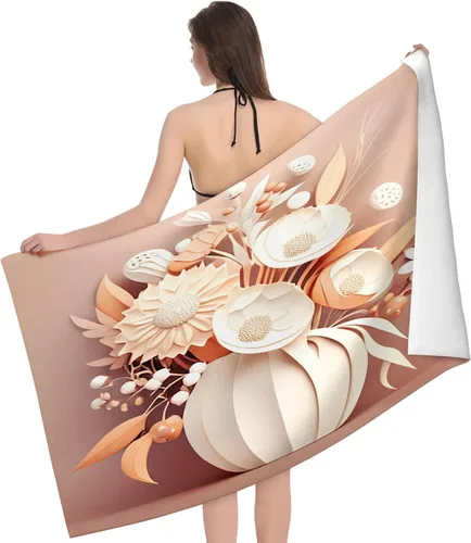 Vista 15 de Toalla de playa de microfibra con purpurina de pescado, a prueba de arena, absorbente, manta de playa para después de nadar, practicar deportes