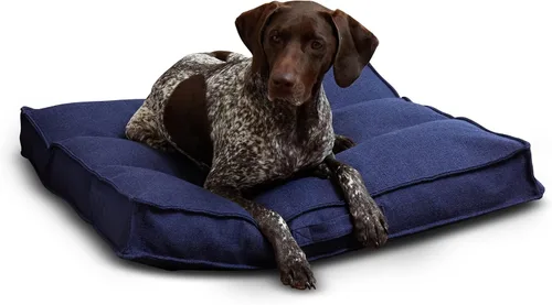 Vista 15 de Happy Hounds Milo - Cama cuadrada copetuda para perro, musgo, mediano (32 x 32 pulgadas)