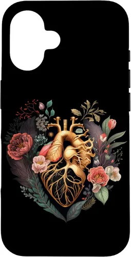 Vista 32 de Anatomical Heart and Flowers for Your Love Case for iPhone 17