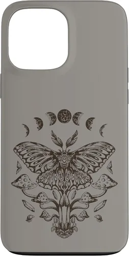 Vista 24 de Fairy Grunge Fairycore Aesthetic Goth Luna Moth Mushroom Case for iPhone 17