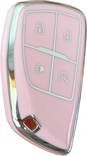 Vista 5 de para Funda de Llavero de Chevy Protector de Llave Compatible con 2021-2025 Chevy Tahoe Suburban GMC Yukon Denali Silverado Llaves Inteligentes
