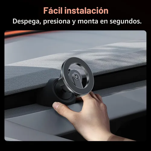 Vista 6 de YONZEE Soporte magnético para teléfono compatible con modelos Y Juniper 2025-2026 y Tesla Model 3 Highland 2024-2026, base de rótula