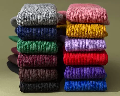 Vista 4 de 6 pares de calcetines largos para niñas pequeñas, hasta la rodilla, de algodón, para niños