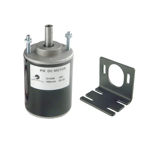 Vista 12 de CHANCS Motor de engranaje eléctrico de poco ruido del eje común del poder más elevado CH-3420 24V DC 7000RPM del alto esfuerzo de torsión