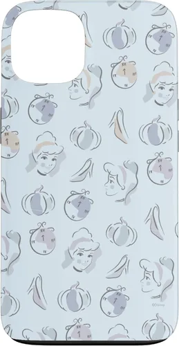 Vista 7 de Disney Carcasa para iPhone 17, diseño de acuarela de Cenicienta, color azul