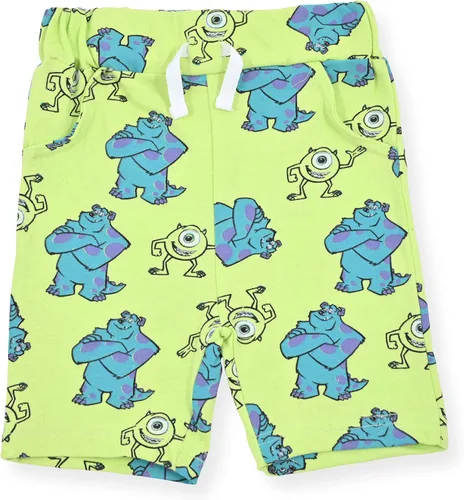 Vista 4 de Disney Monsters Inc Mike Wazowski and Sully - Pantalones cortos para niños, paquete de 2 unidades para niños pequeños, pequeños y grandes, azul