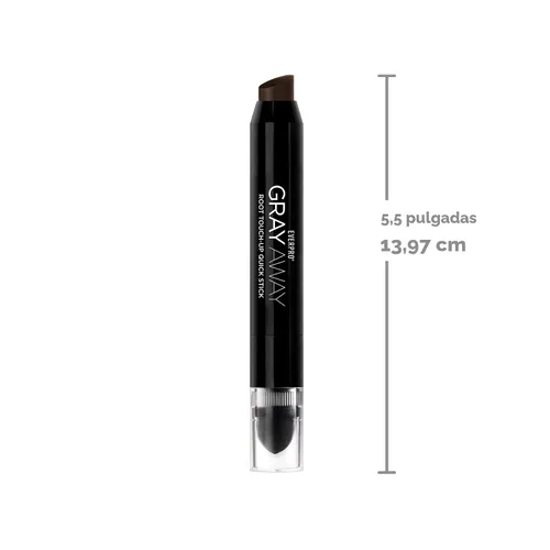 Vista 6 de EVERPRO Gray Away Root Touchup Quick Stick, Negro/Marrón Oscuro, 0.1 Oz