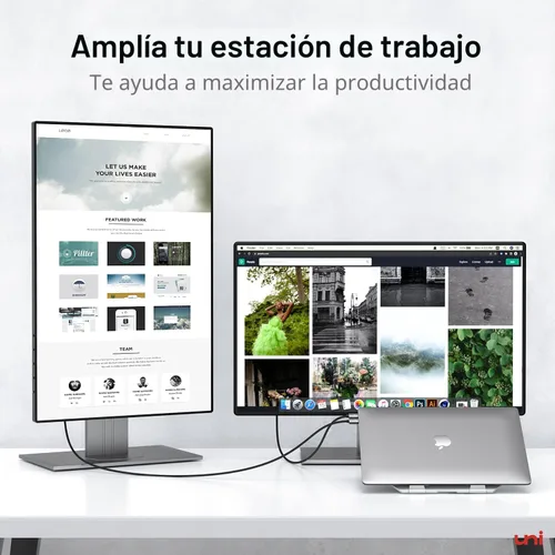 Vista 8 de uni Cable USB C a HDMI de 3 pies 4K a 30 Hz, cable USB tipo C de una vía