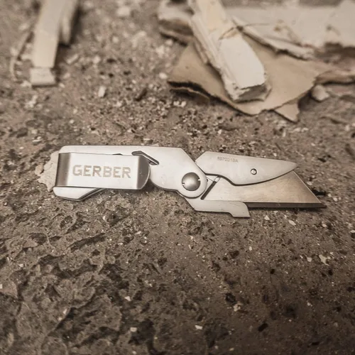 Vista 10 de Gerber Gear EAB Lite Pocket Razor Knife with Money Clip - EDC Gear Folding Stainless Steel Utility Knife with Box Cutter Blade for Everyday Carry