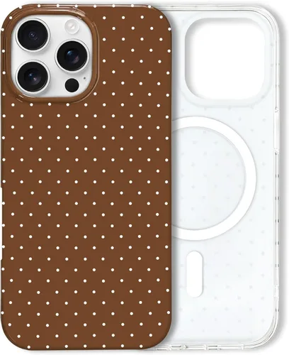 Vista 25 de Hython Funda para iPhone Air, diseño estético de lunares lindos, funda simple de 6.5 pulgadas, delgada, antiarañazos, parachoques de TPU suave, a