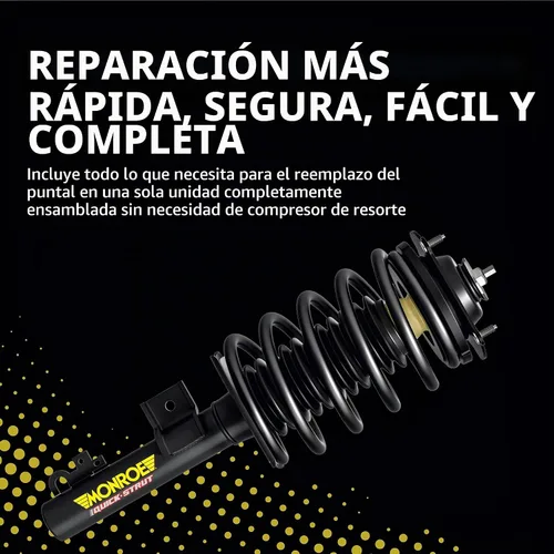Vista 3 de Monroe Quick-Strut 139105 Conjunto de puntal de suspensión y resorte helicoidal para Chevrolet Silverado 1500