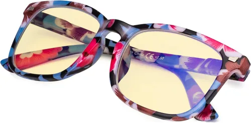Vista 30 de Gafas de lectura cuadradas de gran tamaño con bloqueo de luz azul para mujeres y hombres