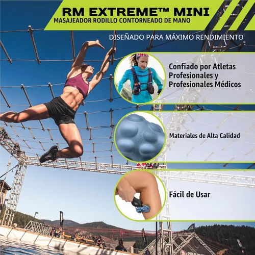 Vista 2 de Pro-Tec Athletics Rollers, RM Extreme, RM Extreme Mini Roller, Cryosteel Ice Roller, Portable Roller, Deep Tissue Massage, Muscle Relief, Hamstring