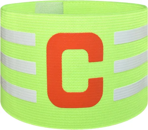 Vista 11 de Sports Captain C Arm Band for Team Training, Unisex Elastic Soccer Captain Armband Adjustable Outdoor Football Player Captain's ArmBands for Adult