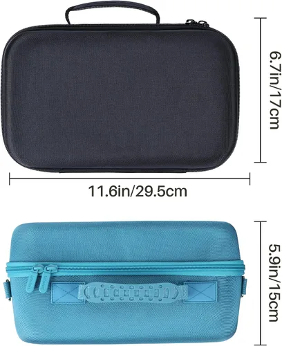 Vista 8 de Lebakort Funda rígida compatible con altavoz portátil Bose SoundLink Max, funda azul piedra Caja azul piedra