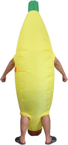 Vista 5 de Inflatable Banana Costume Adults, Funny Blow Up Suit for Halloween