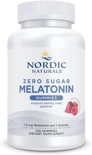Vista 7 de Nordic Naturals Gomitas de Melatonina Sin Azúcar, Frambuesa - 60 Gomitas - 1.5 mg de Melatonina - Gran Sabor - Sueño Reparador, Soporte Antioxidante