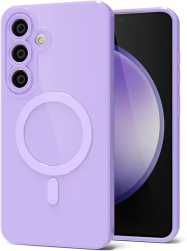 Vista 169 de Svanove Funda magnética de silicona para Samsung Galaxy S22, compatible con Magsafe, bonita funda para mujer, goma de gelatina brillante delgada