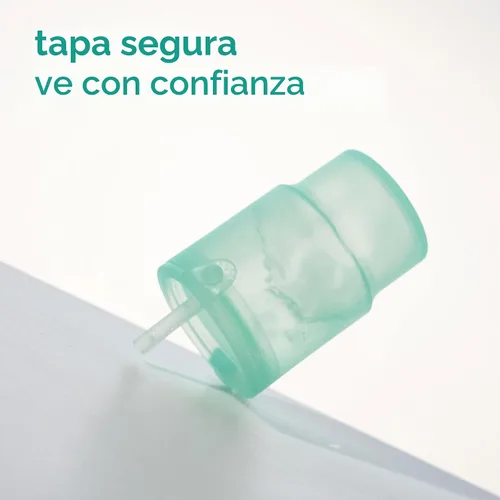Vista 5 de Olababy Vaso de silicona para niños pequeños con asa y pajita, arándano, 11 Azul (Arándano)