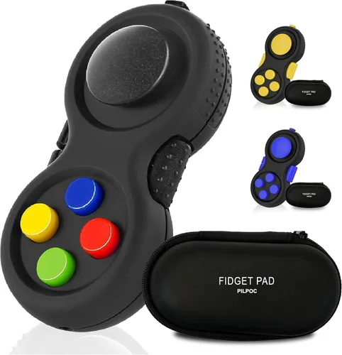 Vista 10 de PILPOC theFube Cubo Fidget con 12 lados - Juguetes prácticos para la ansiedad para niños y adultos - Dados fidget para aliviar el estrés