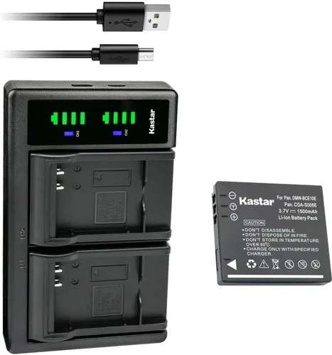 Vista 8 de Kastar LTD2 - Cargador de batería USB de repuesto para Panasonic Lumix DMC-FS20P DMC-FS20S, Lumix DMC-FX30 DMC-FX30A DMC-FX30EB-K DMC-FX30EB-S
