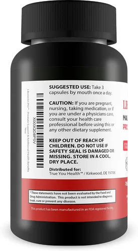 Vista 3 de Liborectin Pro - Soporte de próstata - Promueve la función saludable de la próstata con vitamina D, zinc, té verde - Potente fórmula de próstata
