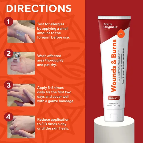 Vista 5 de Marie Originals Ungüento de crema para quemar y reparar la piel totalmente natural Ungüento de primeros auxilios Acelera la curación de heridas