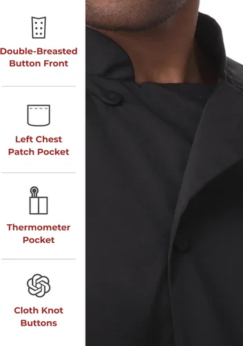 Vista 4 de Chef Works Men's Montreal Cool Vent Chef Coat