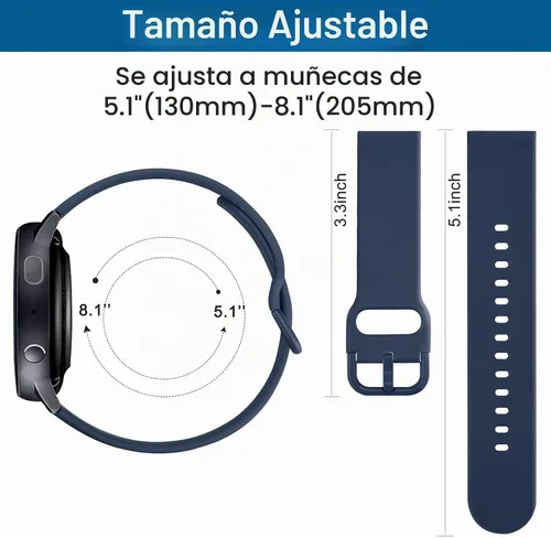 Vista 3 de Banda AK para Amazfit GTS 4 / GTS 4 Mini / GTS 3 / GTS 2 / GTS 2e / GTS 2 mini / GTS / GTR mini, correa deportiva de repuesto suave de 20 mm