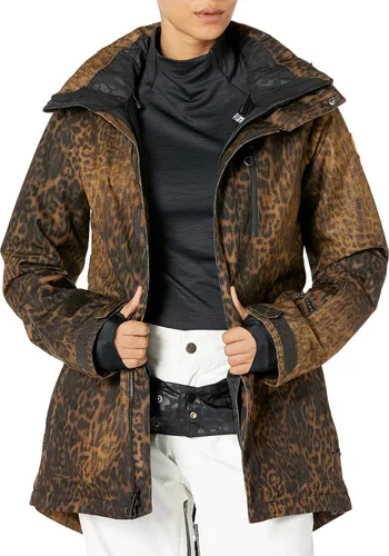 Vista 3 de Volcom Shelter 3D - Chaqueta con capucha para mujer, con aislamiento elástico, para snowboard, esquí, invierno